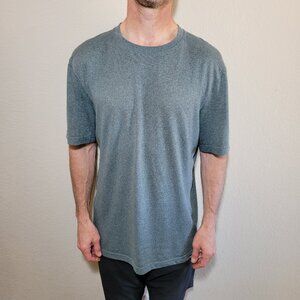 REI Mens Shirt Medium Short Sleeve Tee Gray Crew Neck Lightweight Outdoors